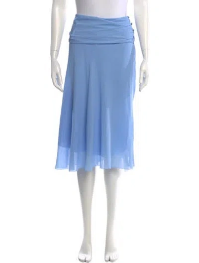 Pre-owned Reformation Midi Length Skirt In Blue