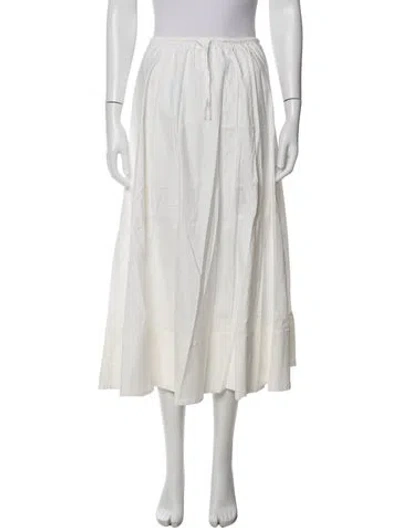 Pre-owned Reformation Midi Length Skirt In Clear/neutrals