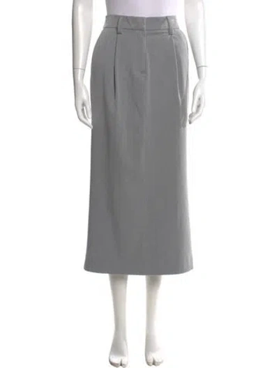 Pre-owned Reformation Midi Length Skirt In Gray