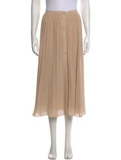 Pre-owned Reformation Midi Length Skirt In Neutral