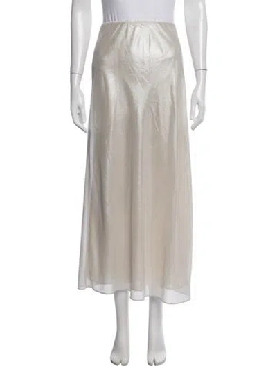 Pre-owned Reformation Midi Length Skirt In Neutral