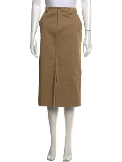 Pre-owned Reformation Midi Length Skirt In Neutrals