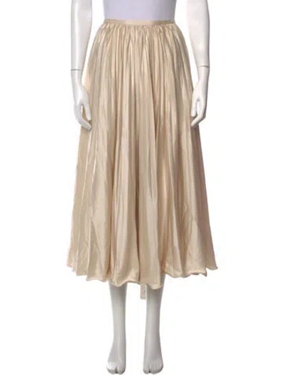 Pre-owned Reformation Midi Length Skirt In Neutrals