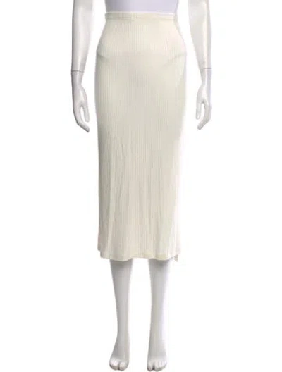 Pre-owned Reformation Midi Length Skirt In Neutrals