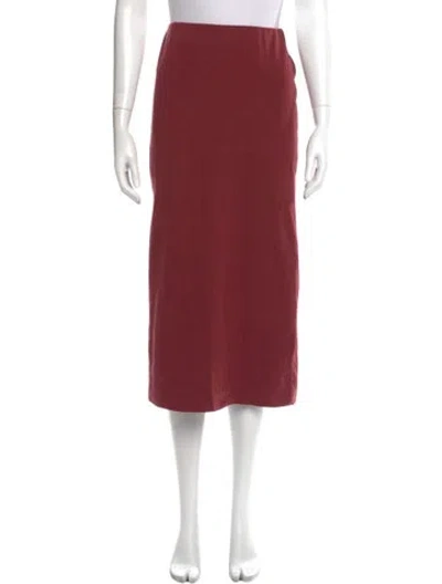 Pre-owned Reformation Midi Length Skirt In Red