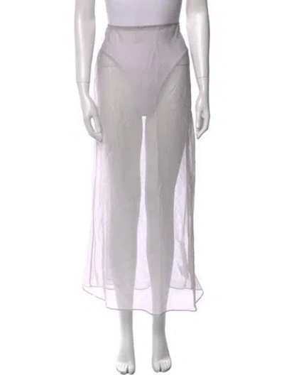 Pre-owned Reformation Midi Length Skirt W/ Tags In Gray