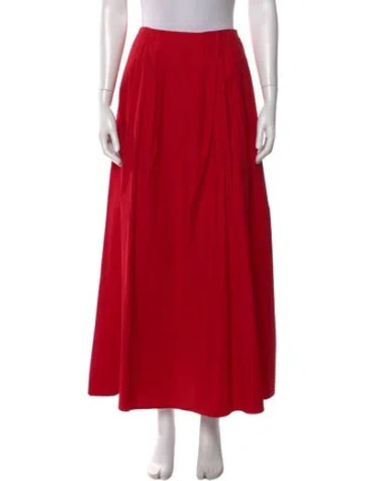 Pre-owned Reformation Midi Length Skirt W/ Tags In Red