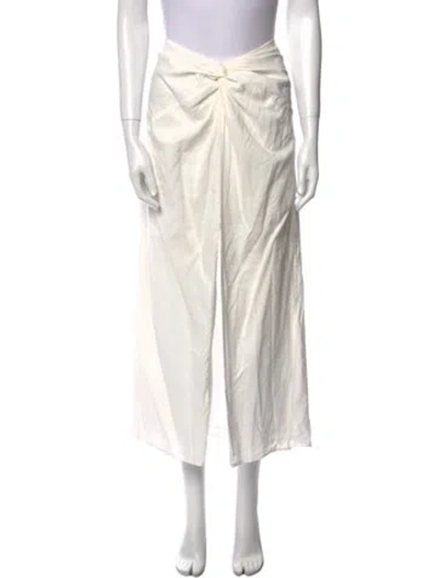 Pre-owned Reformation Midi Length Skirt In White