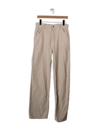 Pre-owned Reformation Mid-rise Wide Leg Jeans In Grey