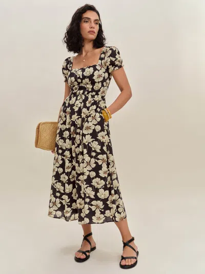Reformation Miel Dress In Brown