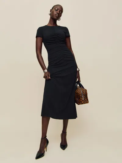 Reformation Mila Knit Dress In Black