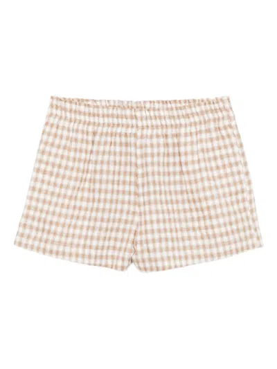 Reformation Mila Short In Brown