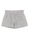 Reformation Mila Smocked Waist Linen Shorts