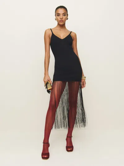 Reformation Milana Sweater Dress In Black