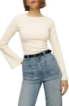 Reformation Miller Knit Top In Sugar