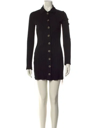 Pre-owned Reformation Mini Dress In Black