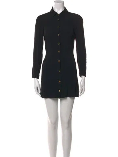 Pre-owned Reformation Mini Dress In Black