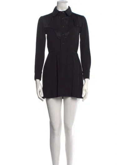 Pre-owned Reformation Mini Dress In Black