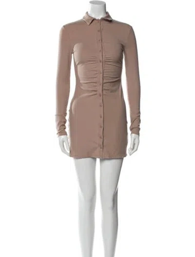 Pre-owned Reformation Mini Dress In Neutral
