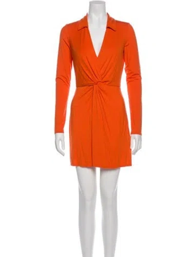 Pre-owned Reformation Mini Dress In Orange