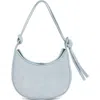 Reformation Mini Rosetta Leather Shoulder Bag In Brown