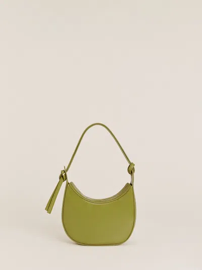 Reformation Mini Rosetta Shoulder Bag In Green