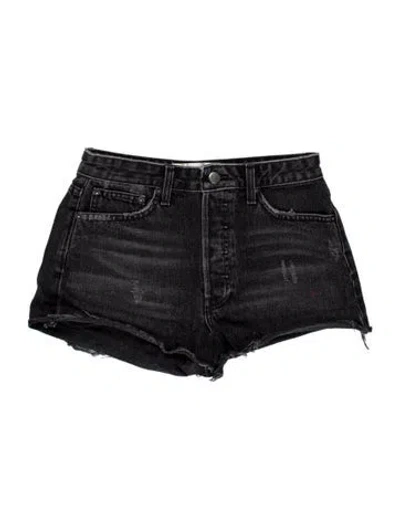 Pre-owned Reformation Mini Shorts In Black