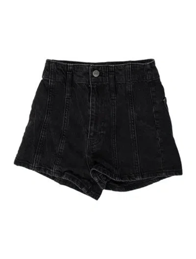 Pre-owned Reformation Mini Shorts In Black