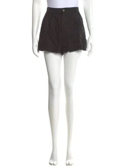 Pre-owned Reformation Mini Shorts In Black