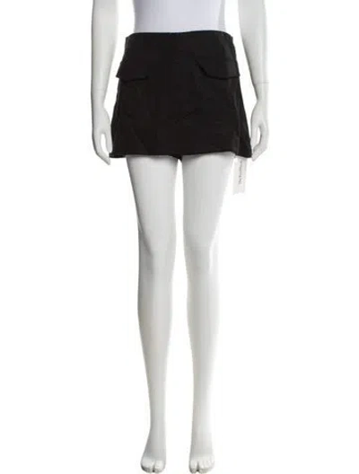 Pre-owned Reformation Mini Shorts In Black