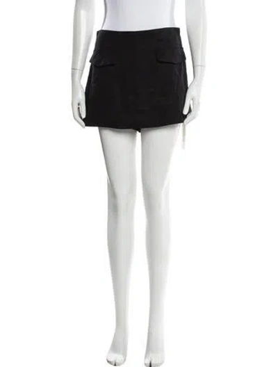 Pre-owned Reformation Mini Shorts In Black