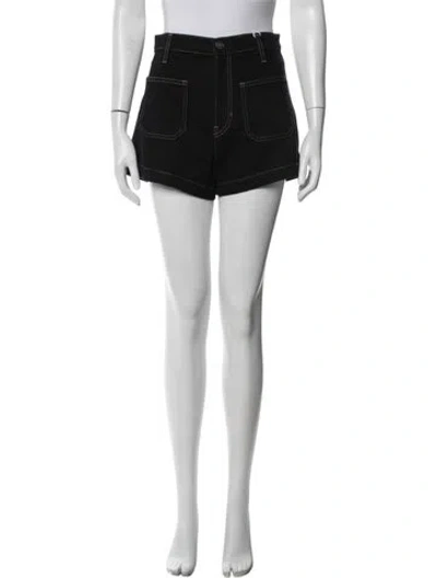 Pre-owned Reformation Mini Shorts In Black