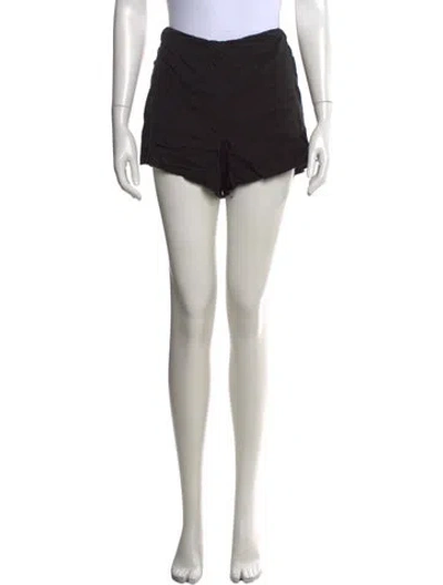 Pre-owned Reformation Mini Shorts In Black