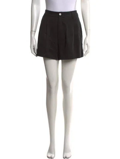 Pre-owned Reformation Mini Shorts In Black