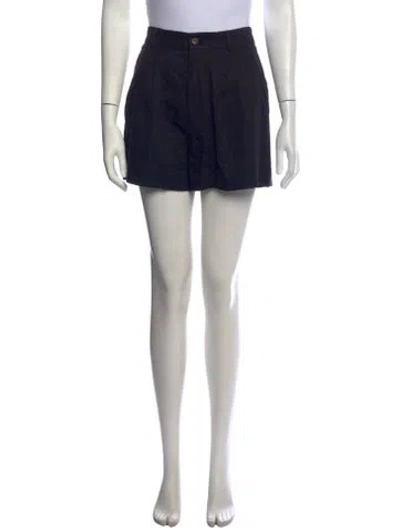 Pre-owned Reformation Mini Shorts In Black