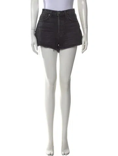 Pre-owned Reformation Mini Shorts In Black