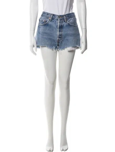 Pre-owned Reformation Mini Shorts In Blue
