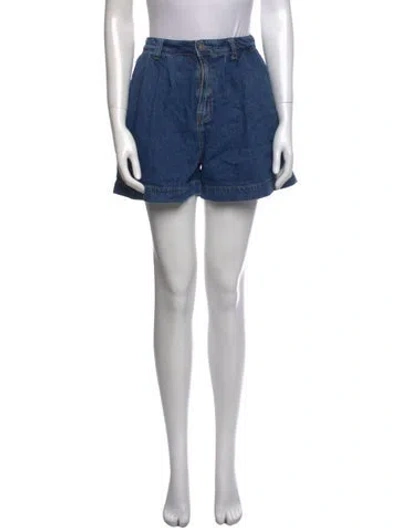 Pre-owned Reformation Mini Shorts In Blue