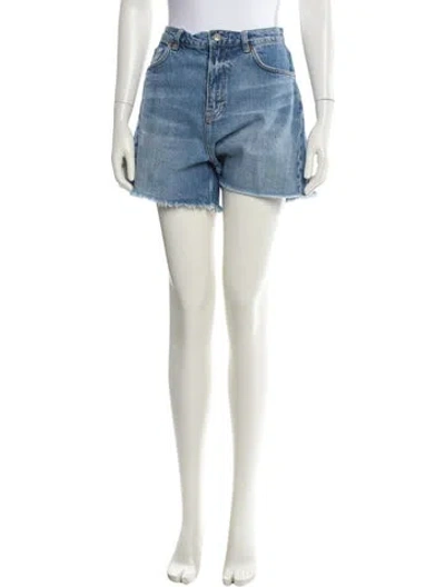 Pre-owned Reformation Mini Shorts In Blue