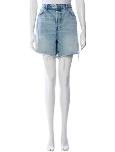 Pre-owned Reformation Mini Shorts In Blue