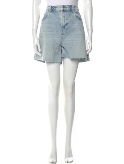 Pre-owned Reformation Mini Shorts In Blue