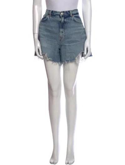 Pre-owned Reformation Mini Shorts In Blue