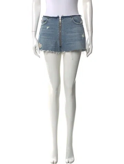Pre-owned Reformation Mini Shorts In Blue