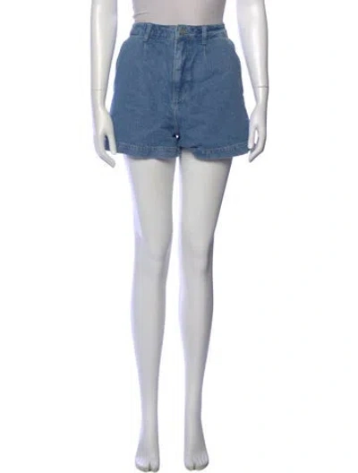 Pre-owned Reformation Mini Shorts In Blue