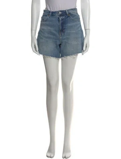Pre-owned Reformation Mini Shorts In Blue