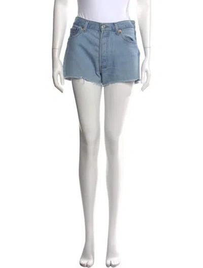 Pre-owned Reformation Mini Shorts In Blue