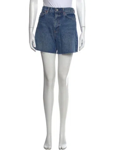 Pre-owned Reformation Mini Shorts In Blue