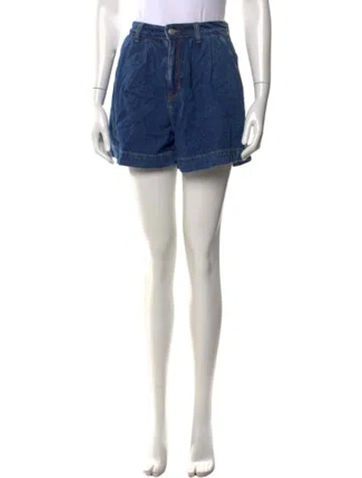 Pre-owned Reformation Mini Shorts In Blue