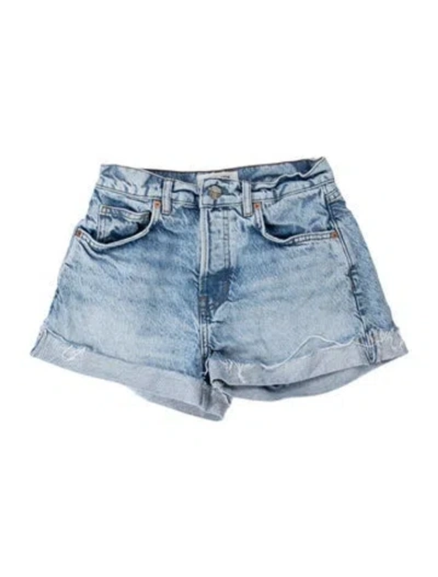 Pre-owned Reformation Mini Shorts In Blue