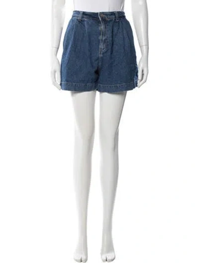 Pre-owned Reformation Mini Shorts In Blue